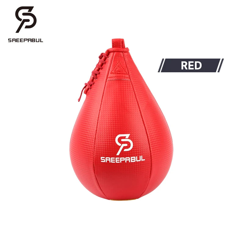 Professional Boxing Pear Shape PU Speed Ball with Swivel for Fitness Training and Gym Exercise