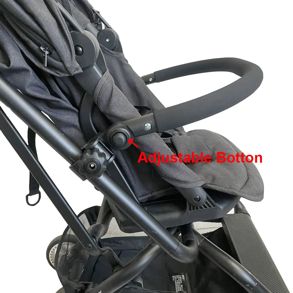 Baby Stroller Bumper Bars and PU Leather Cover for Cybex EEZY S & EEZY S TWIST Strollers, Baby Stroller Accessories for Cybex