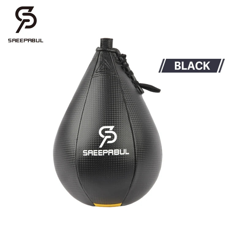 Professional Boxing Pear Shape PU Speed Ball with Swivel for Fitness Training and Gym Exercise
