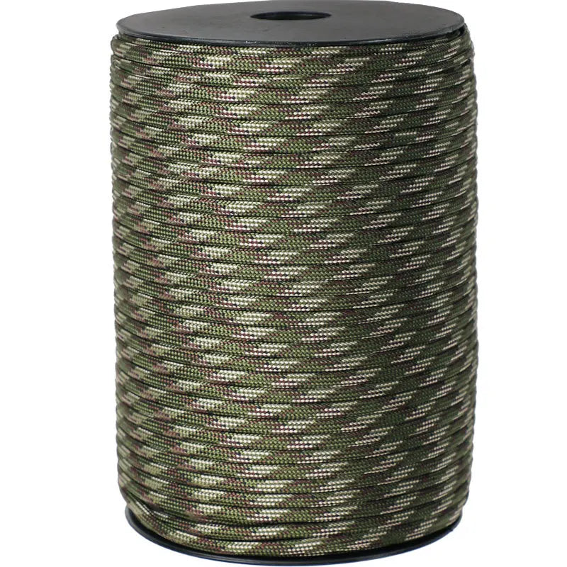 100M Military-Grade 550 Paracord - 9-Core 4mm Outdoor Survival and Camping Utility Rope