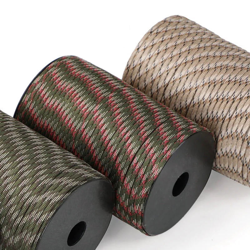 100M Military-Grade 550 Paracord - 9-Core 4mm Outdoor Survival and Camping Utility Rope