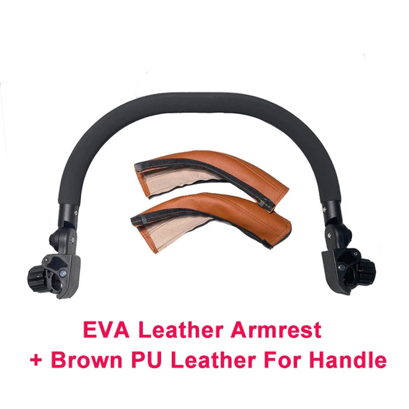 Baby Stroller Bumper Bars and PU Leather Cover for Cybex EEZY S & EEZY S TWIST Strollers, Baby Stroller Accessories for Cybex