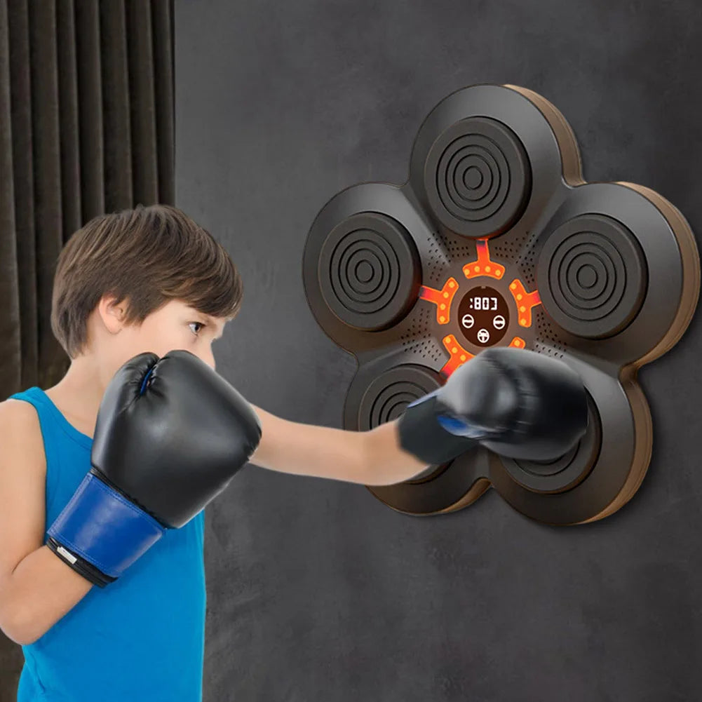 LED-Illuminated Smart Music Boxing Wall Target for Enhanced Agility and Reaction Training
