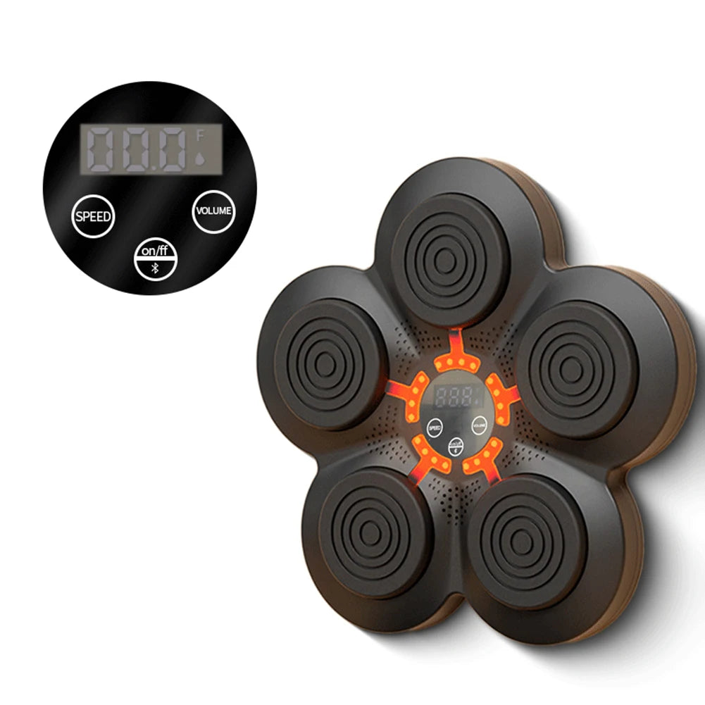 LED-Illuminated Smart Music Boxing Wall Target for Enhanced Agility and Reaction Training