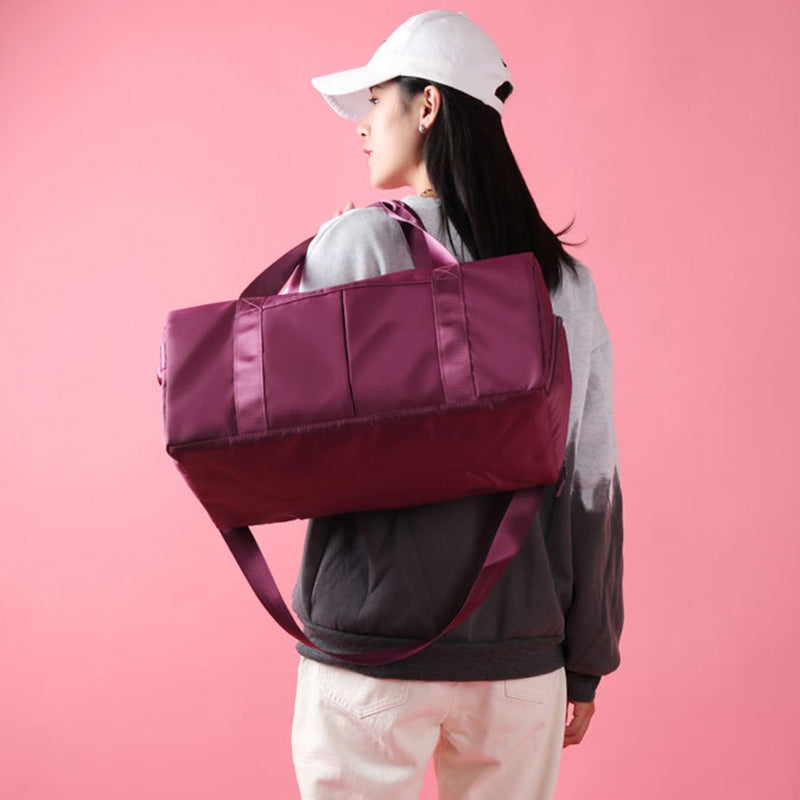 Waterproof Duffel Bag for Fitness and Travel - Unisex Weekender Shoulder Bag for Gym and Swimming
